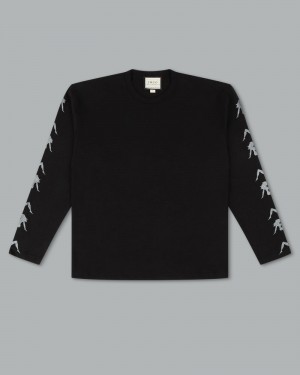 Camisas Jnco Big Rig Long Sleeve Tee Hombre Negras | MBEW1196