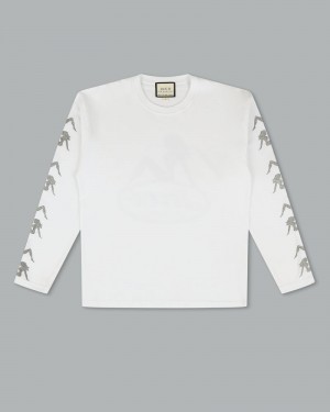 Camisas Jnco Big Rig Long Sleeve Tee Hombre Blancas | RSUQ0347