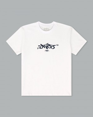 Camisas Jnco Reversed Crown Tee Hombre Blancas Azules | AVID4992