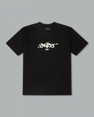 Camisas Jnco Reversed Crown Tee Hombre Negras Beige | GJNR7234