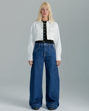 Jeans Jnco Analog Breakdown Mujer Gris Oscuro | LJTD2883