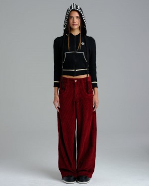 Jeans Jnco W101 Twin Cannon Mujer Burdeos | UCKH8818