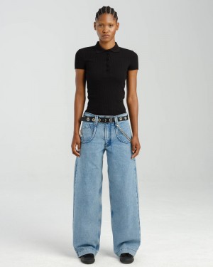 Jeans Jnco W1169 Low Down Deck Mujer Antique | RIOC4925