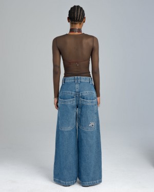 Jeans Jnco W117 King Mujer Gris Oscuro | FIGD8629