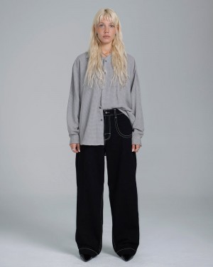 Jeans Jnco W169 Low Down Mujer Negras | LSNE6280