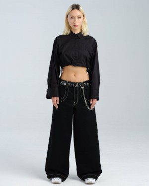 Jeans Jnco W Artistical Uprising Mujer Negras | ZWJP3569