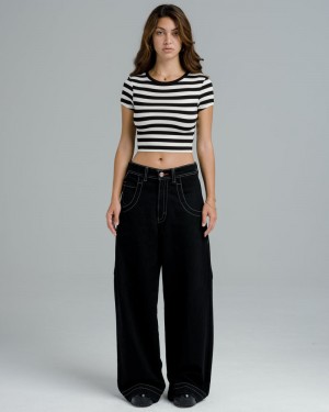 Jeans Jnco W Big Rig Mujer Negras | CWTQ7658