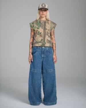 Jeans Jnco W Hangin' Mujer Gris Oscuro | CDMF6446