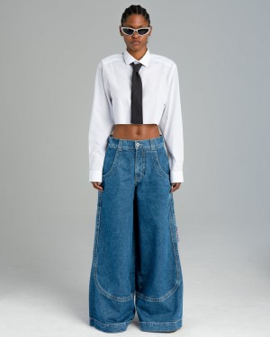 Jeans Jnco W Kangaroo Mujer Gris Oscuro | OITE6053